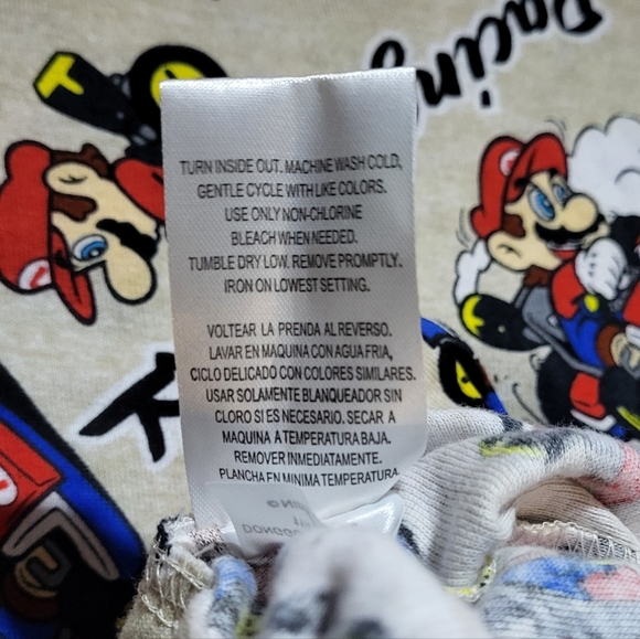 Nintendo NWT Mario Kart 4-Piece Pajama Tops & Pajama Shorts Set Size 4 - Picture 8 of 9